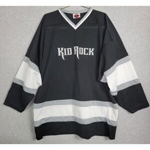 Vintage Kid Rock K1 Sportswear Hockey Jersey Bad Ass 02 Black Grey Mens XXL USA